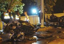 Halálos baleset Szegeden: három részre szakadt egy Mercedes a Bertalan hídon