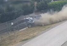 Férfi üldözte és lövéseket adott le egy autóra Pest vármegyében – térfigyelő kamera rögzítette a sokkoló esetet